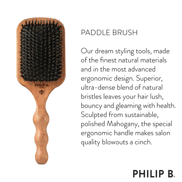 Philip B - Paddle Hairbrush - Infographic